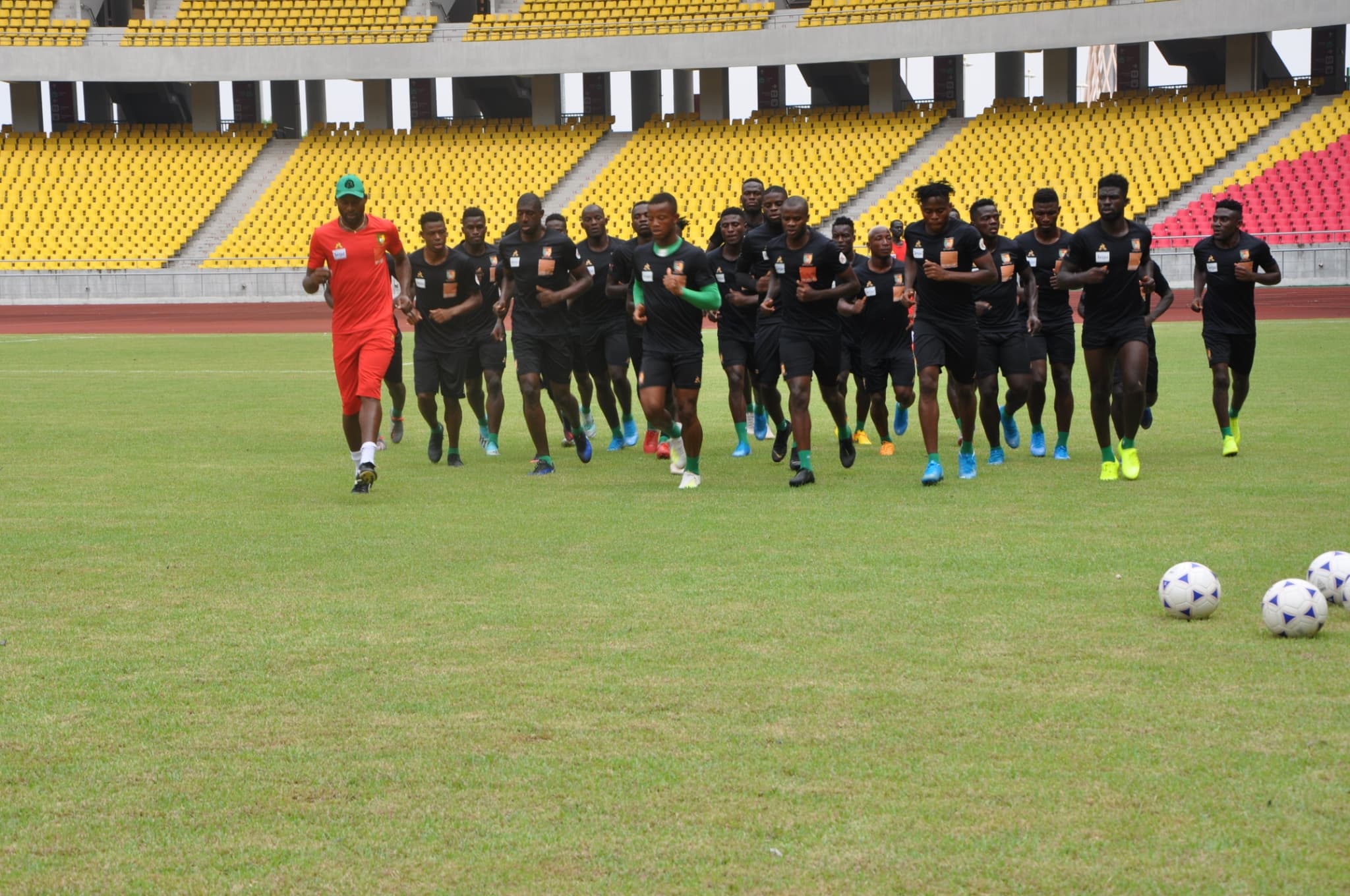 Intermediate Lions familiarise The Unity Stadium ahead of DRC Clash