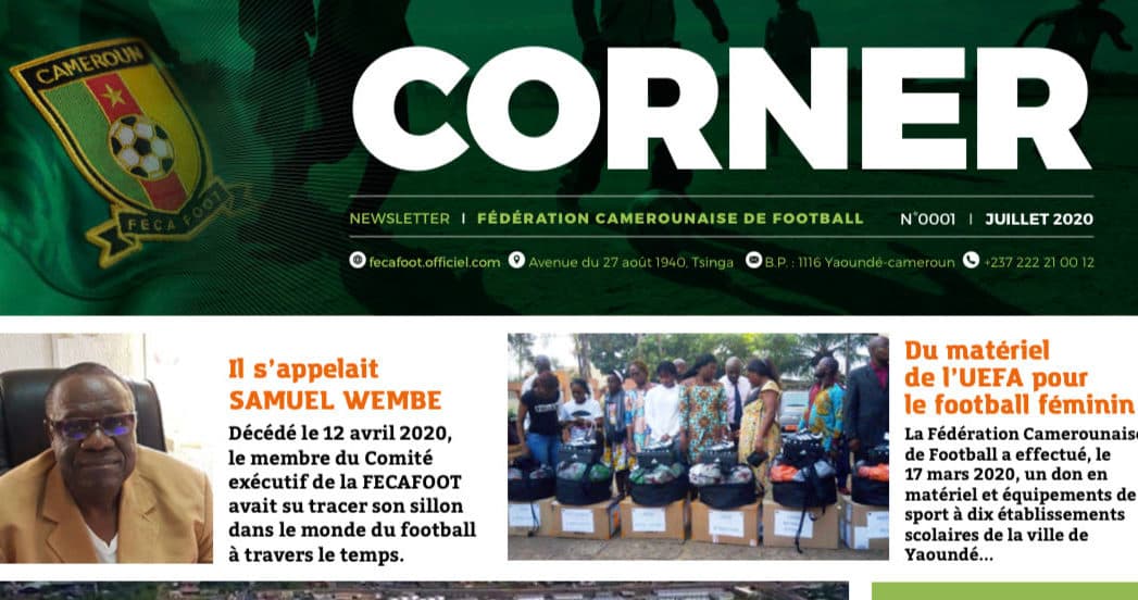 CORNER, la newsletter de la FECAFOOT