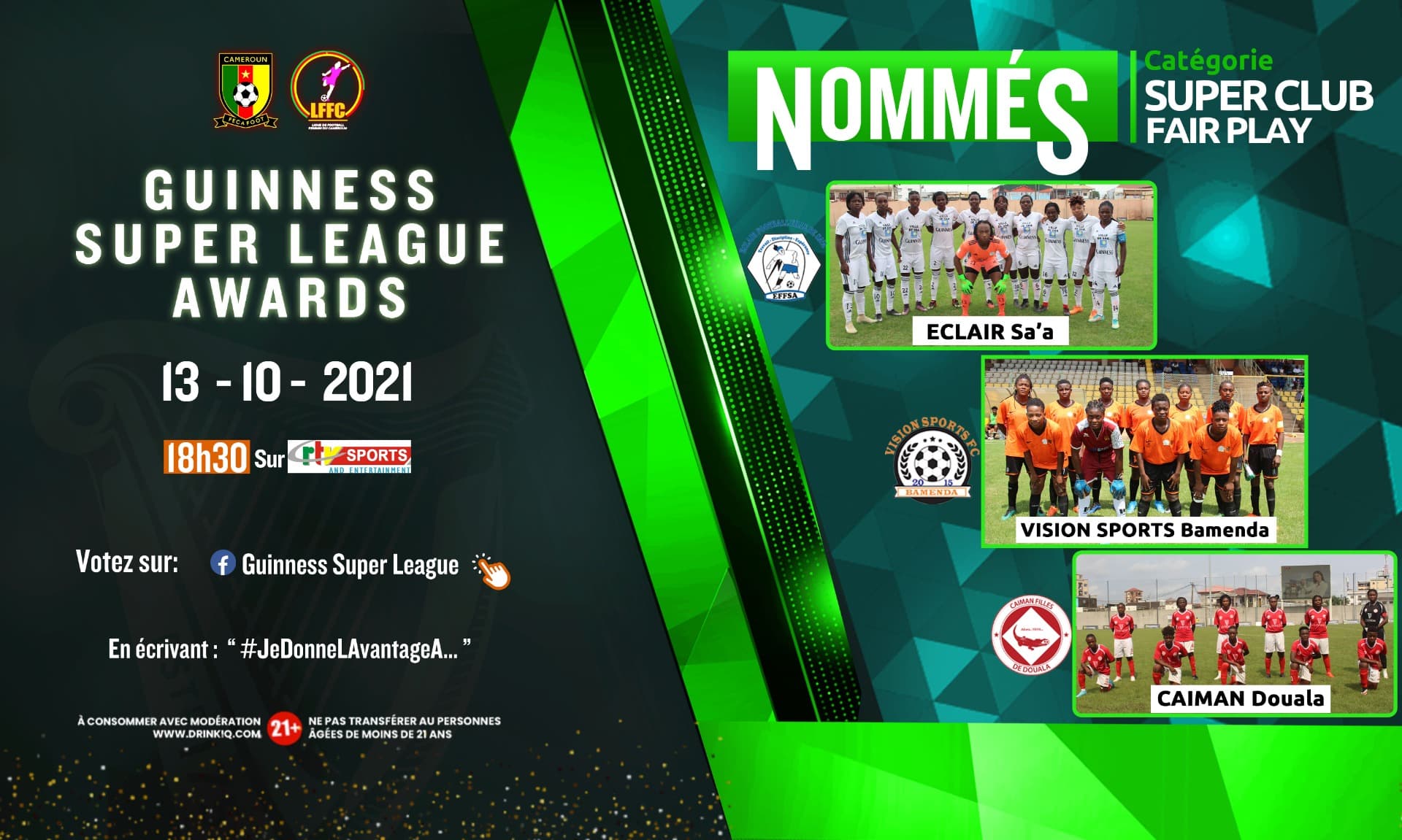 Guinness Super League Awards: Les nominés
