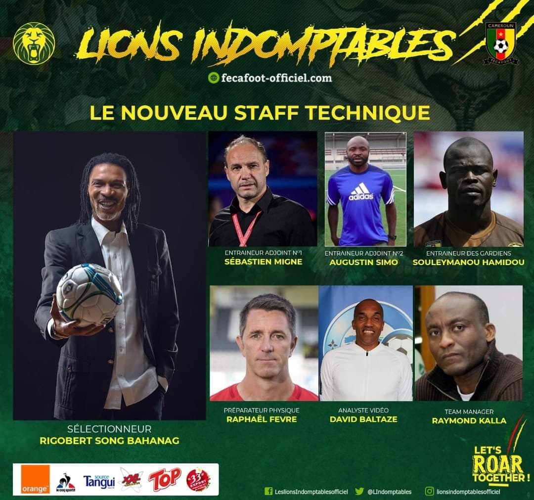 VOICI LE NOUVEAU STAFF DES LIONS INDOMPTABLES !