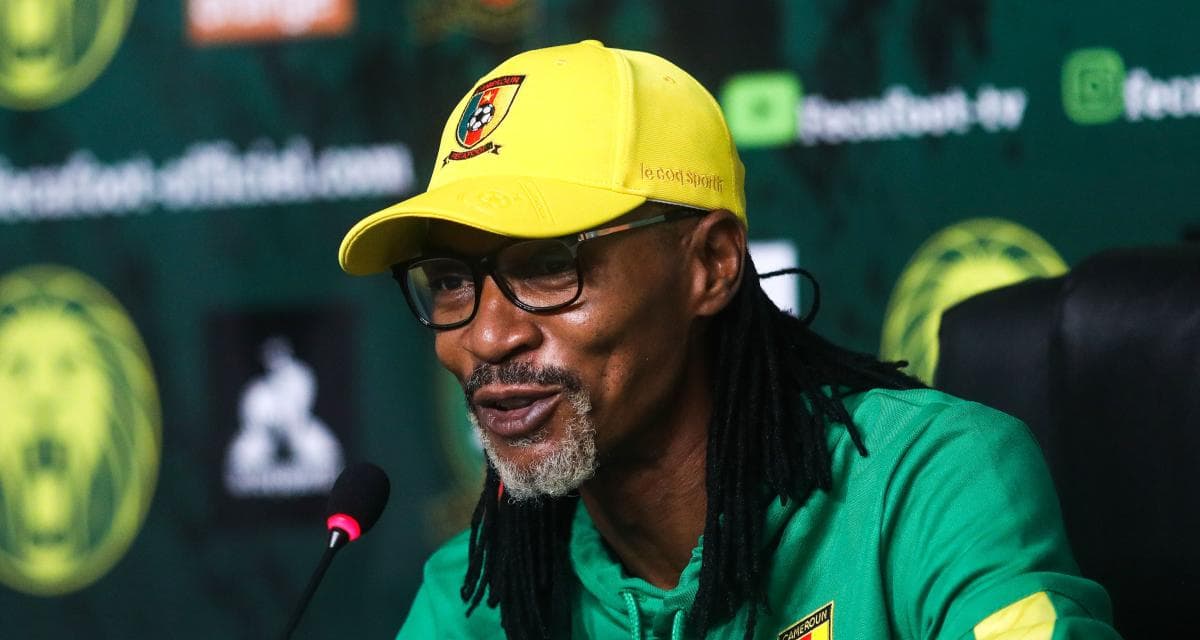 RIGOBERT SONG FACE A LA PRESSE LE 12 SEPTEMBRE 2022