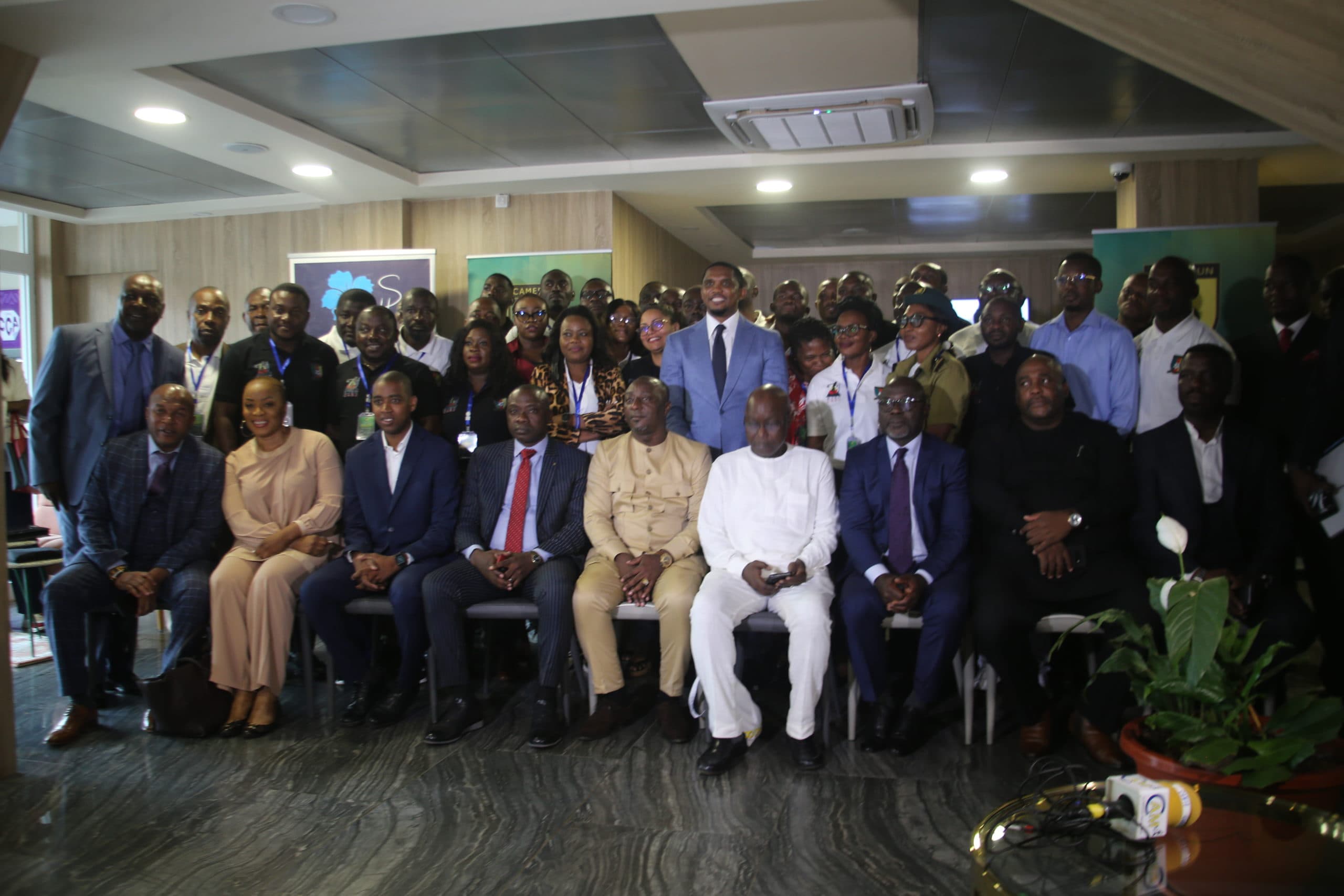 LE PRESIDENT DE LA FÉCAFOOT A PRÉSIDÉ LA CÉRÉMONIE DE CLÔTURE DU SEMINAIRE DE RECYCLAGE DES JOURNALISTES SPORTIFS A L’HÔTEL SUITA DE YAOUNDÉ