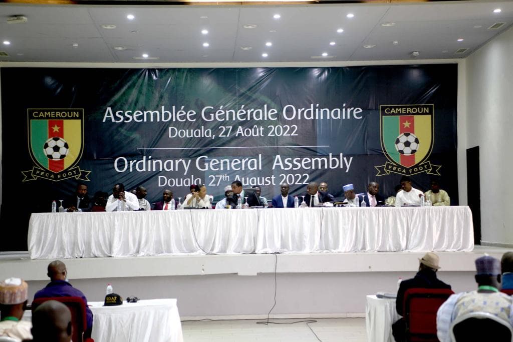 DISCOURS D’OUVERTURE DU PRÉSIDENT DE LA FECAFOOT A L’ASSEMBLÉE GÉNÉRALE ORDINAIRE DU 28 AOÛT 2022