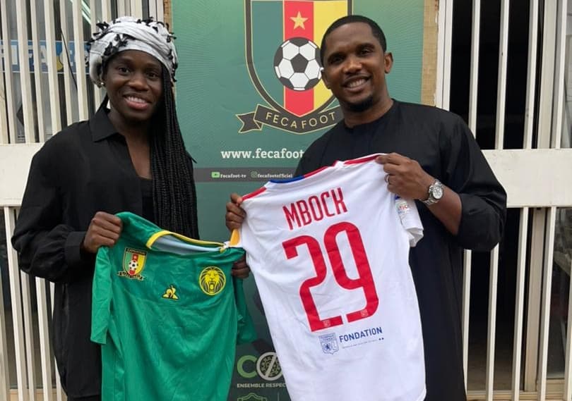 Griedge MBOCK reçu par samuel ETO’O