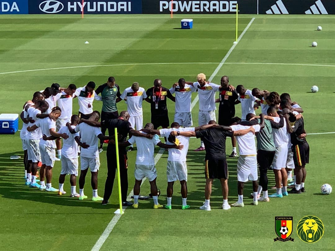 Première séance d’entraînement à Doha pour les Lions