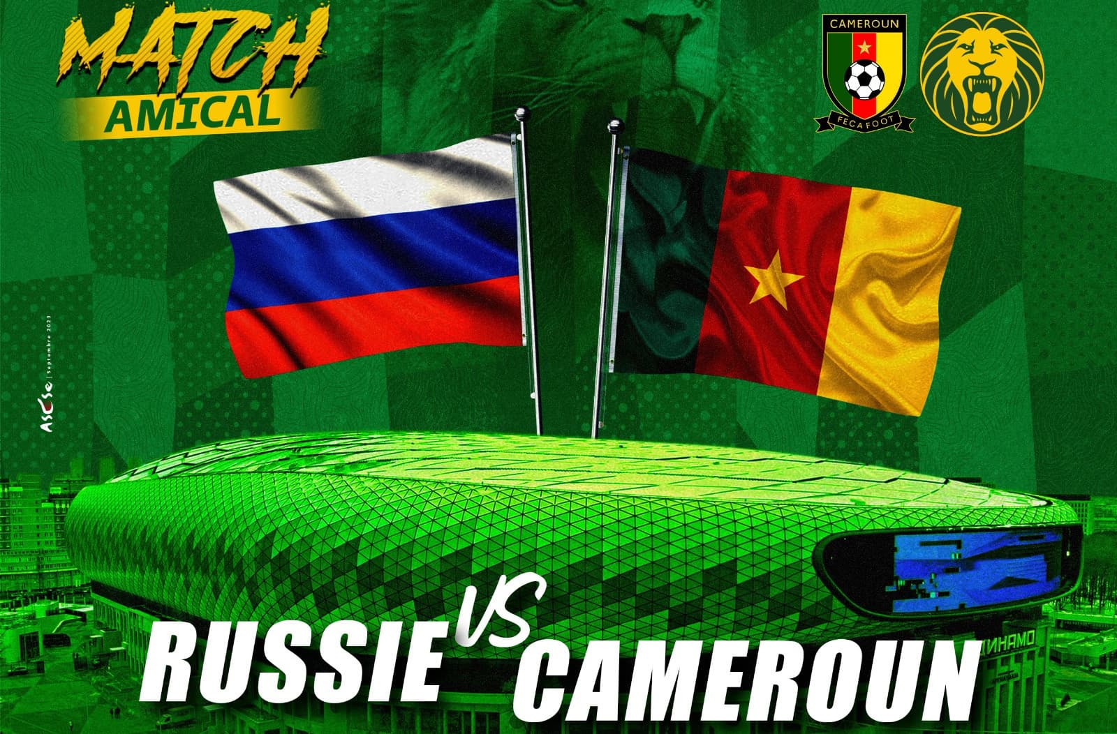 PRESS KIT OF FRIENDLY RUSSIA vs CAMEROON