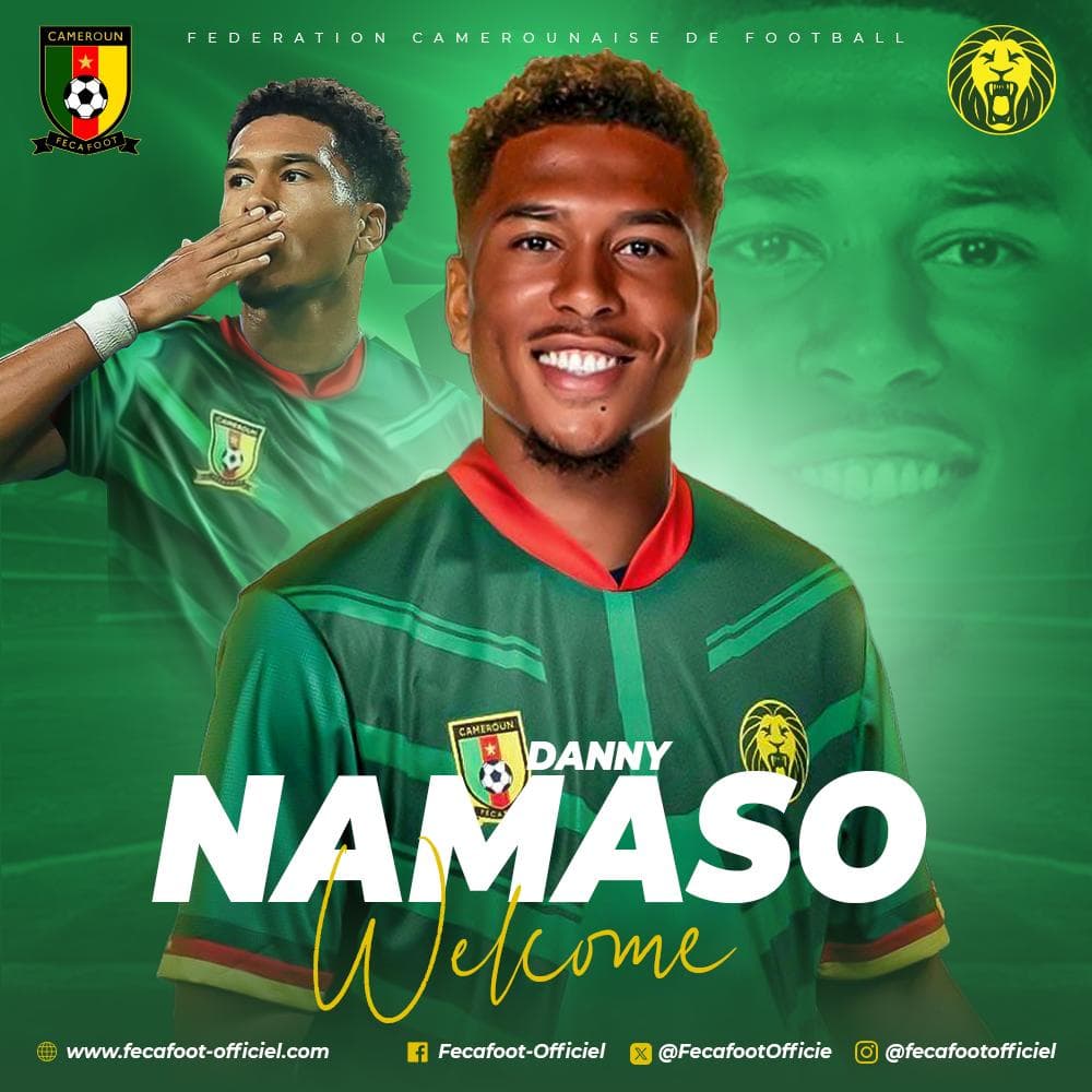 DANNY NAMASO DÉSORMAIS ÉLIGIBLE POUR JOUER AVEC LES LIONS INDOMPTABLES