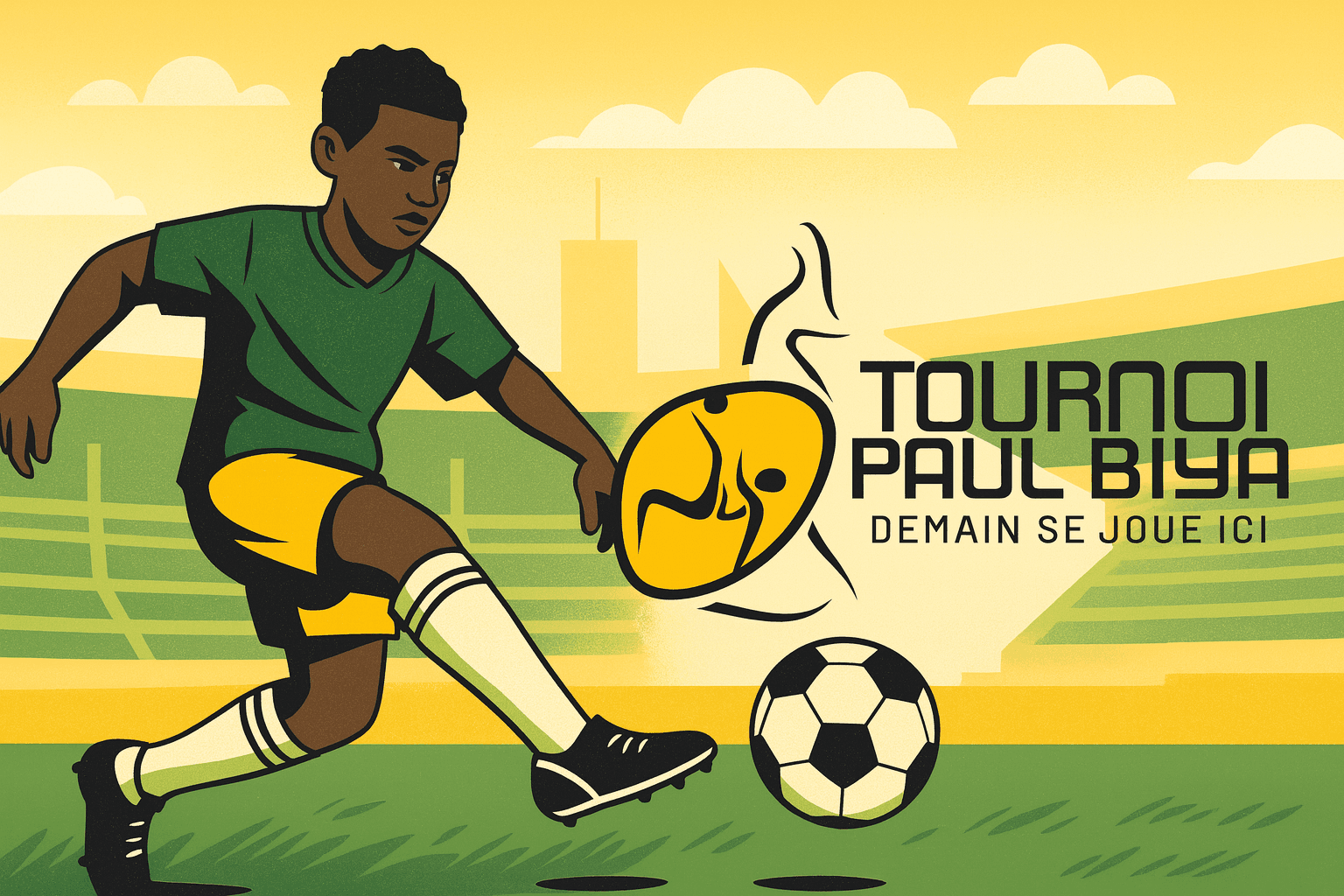 Tournoi - Paul Biya, Demain se joue ici
