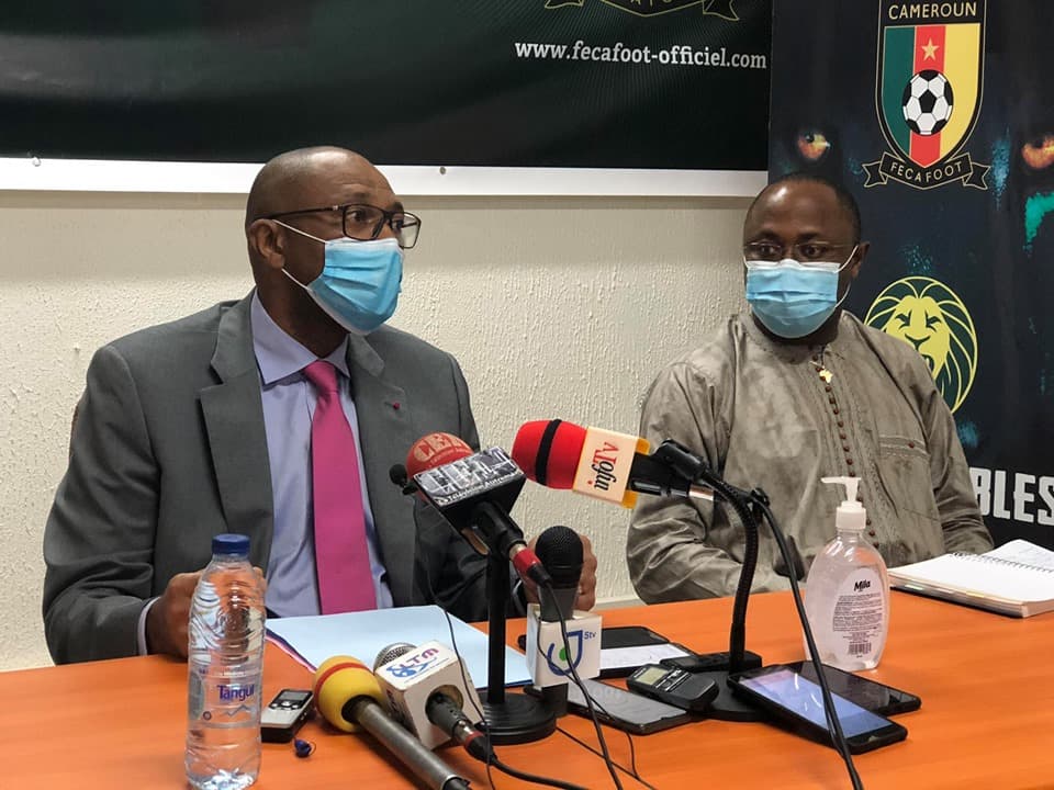 CONFÉRENCE DE PRESSE DU PRÉSIDENT DE LA FECAFOOT À LA SUITE DU COMITÉ EXÉCUTIF CONSACRÉ À LA RÉPARTITION DE L’APPUI SPÉCIAL COVID-19 DE LA FIFA À LA FECAFOOT