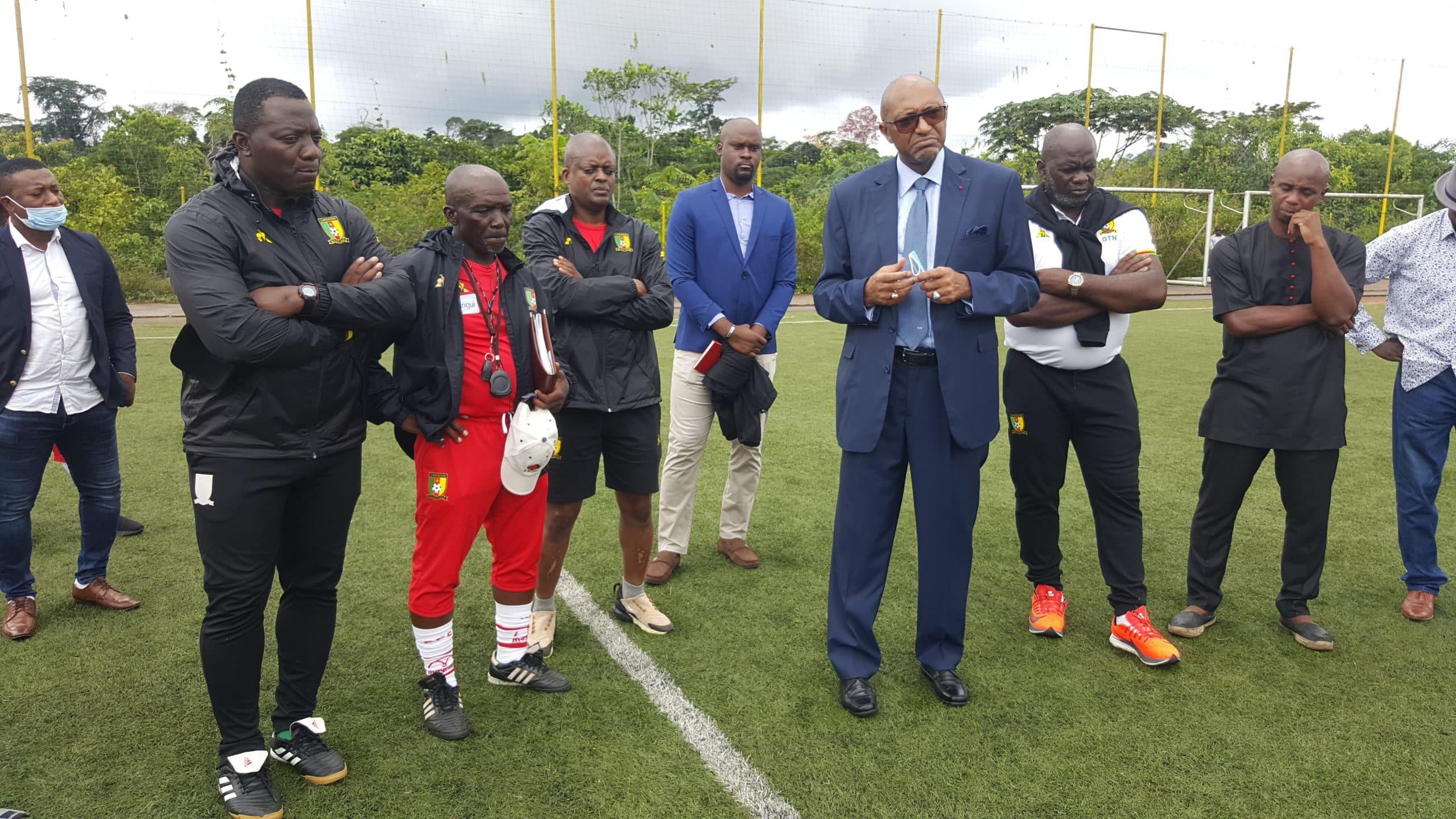 CHAN 2020: FECAFOOT President visits lions