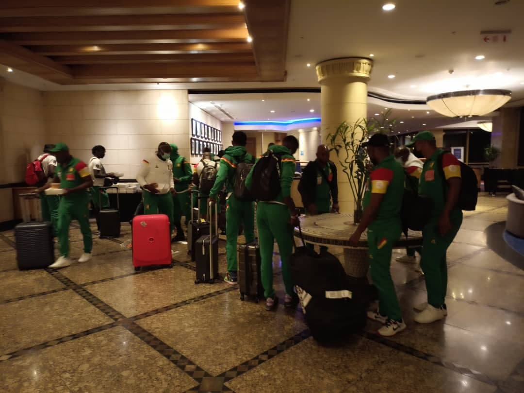 Indomitable Lions arrive South Africa for Malawi Showdown