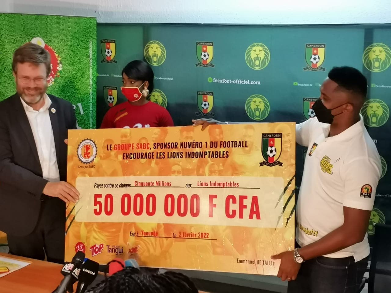 CAN TOTALENERGIES CAMEROUN 2021 : LE GROUPE SABC OFFRE UNE PRIME DE 50 MILLIONS DE FCFA AUX LIONS INDOMPTABLES